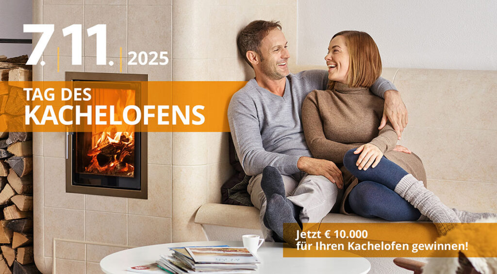 Tag des Kachelofens ist am 7. November 2025. Hafnerei Josef Zistler hat von 8 bis 18 Uhr geöffnet.